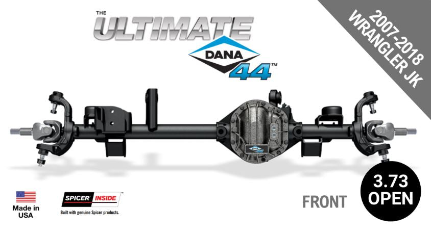 Ultimate Dana 44™ Crate Axle, Fits 2007-2018 Jeep Wrangler JK - Front Axle - 3.73 Gear Ratio, Open/Std Differential - (10032861)