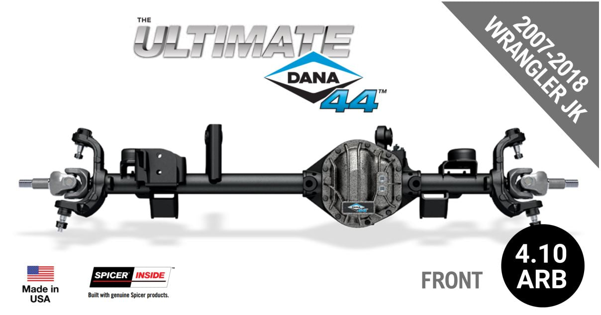Ultimate Dana 44™ Crate Axle, Fits 2007-2018 Jeep Wrangler JK - Front Axle - 4.10 Gear Ratio, ARB Air Locking Differential - (10048821)
