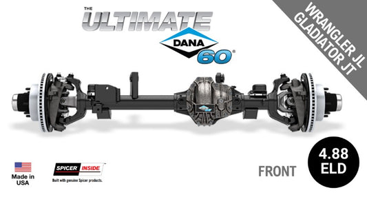 Ultimate Dana 60™ Crate Axle, Fits 2018+ Jeep Wrangler JL, Front Axle - 4.88 Gear Ratio, Eaton ELocker® - (10056032)