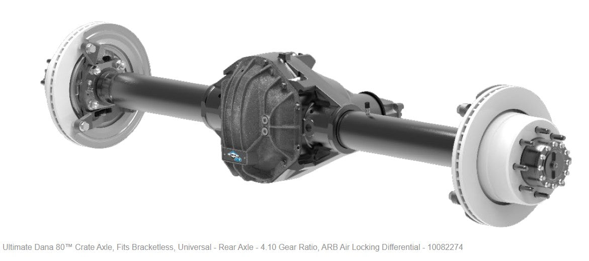Ultimate Dana 80™Crate Axle, Full-Float, Fits Bracketless, Universal - Rear Axle - 4.10 Gear Ratio, ARB Air Locking Differential - (10082274)