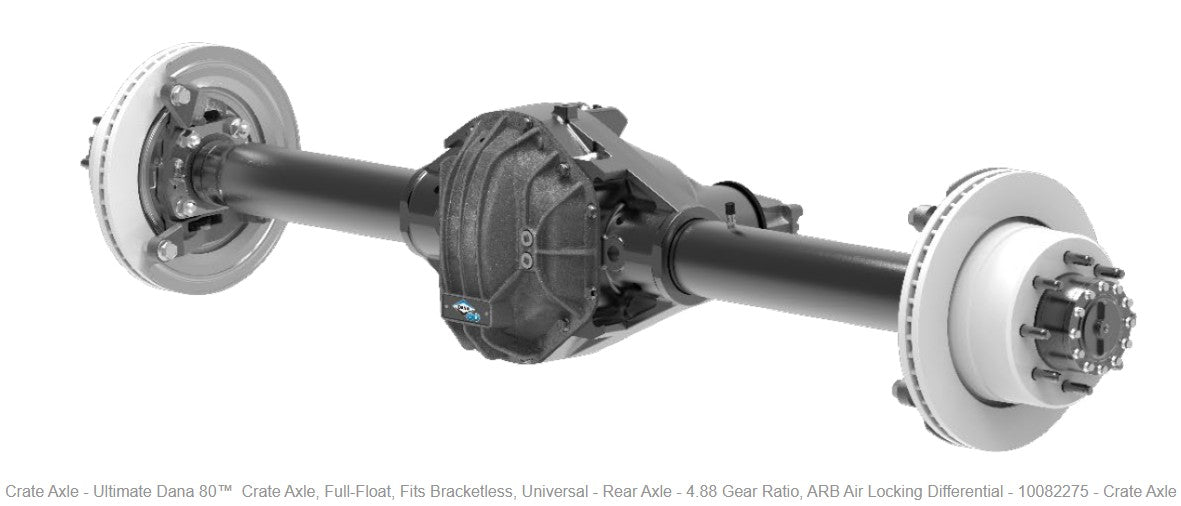 Ultimate Dana 80™ Crate Axle, Full-Float, Fits Bracketless, Universal - Rear Axle - 4.88 Gear Ratio, ARB Air Locking Differential - (10082275) - Crate Axle
