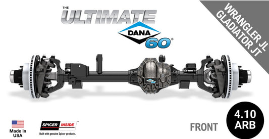 Ultimate Dana 60™ Crate Axle, Fits 2018+ Wrangler JL, Front Axle - 4.88 Gear Ratio, ARB Air Locking Differential - (10088914)