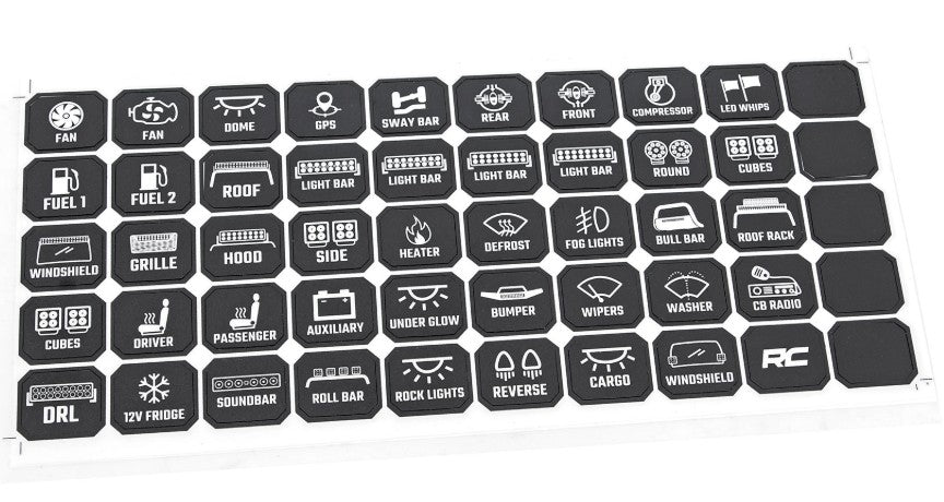 8 Gang Switch Panel without Bluetooth, RGB Backlit Buttons, Multifunction Modes, (RC70970A)