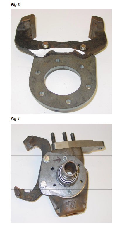 GM to CJ, Pair, Caliper Bracket, (DM3030)