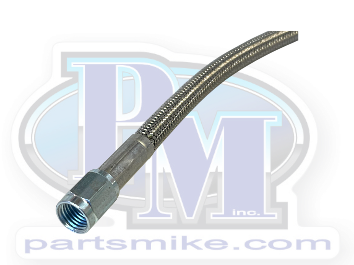 3AN Straight End / Straight End, Fitting Type, Stainless Steel Braided Brake Line
