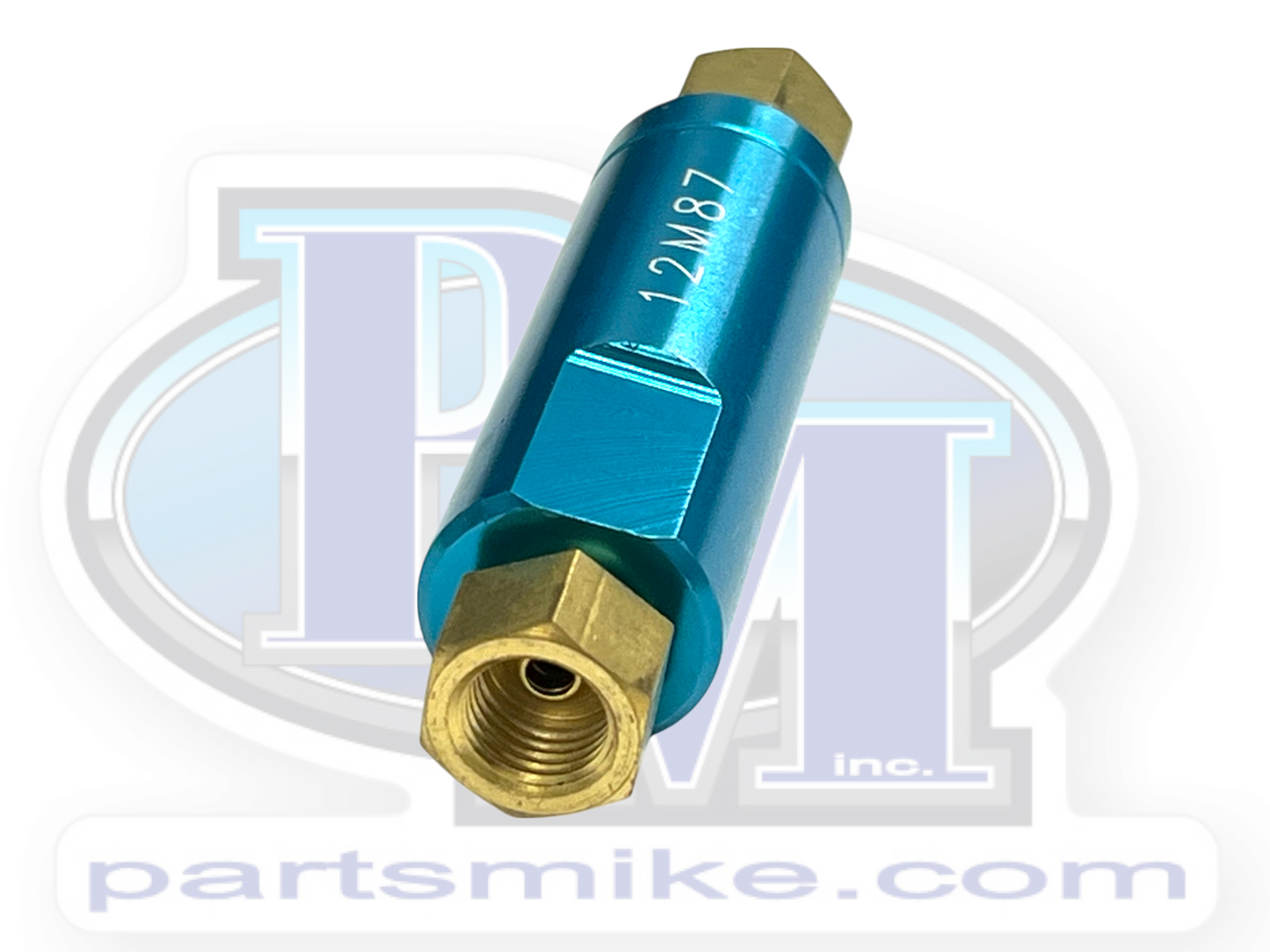 Residual Brake Check Valve, 2 PSI., 3/8" x 24 tpi. Inverted Flare, Compression 3/16", RPV2