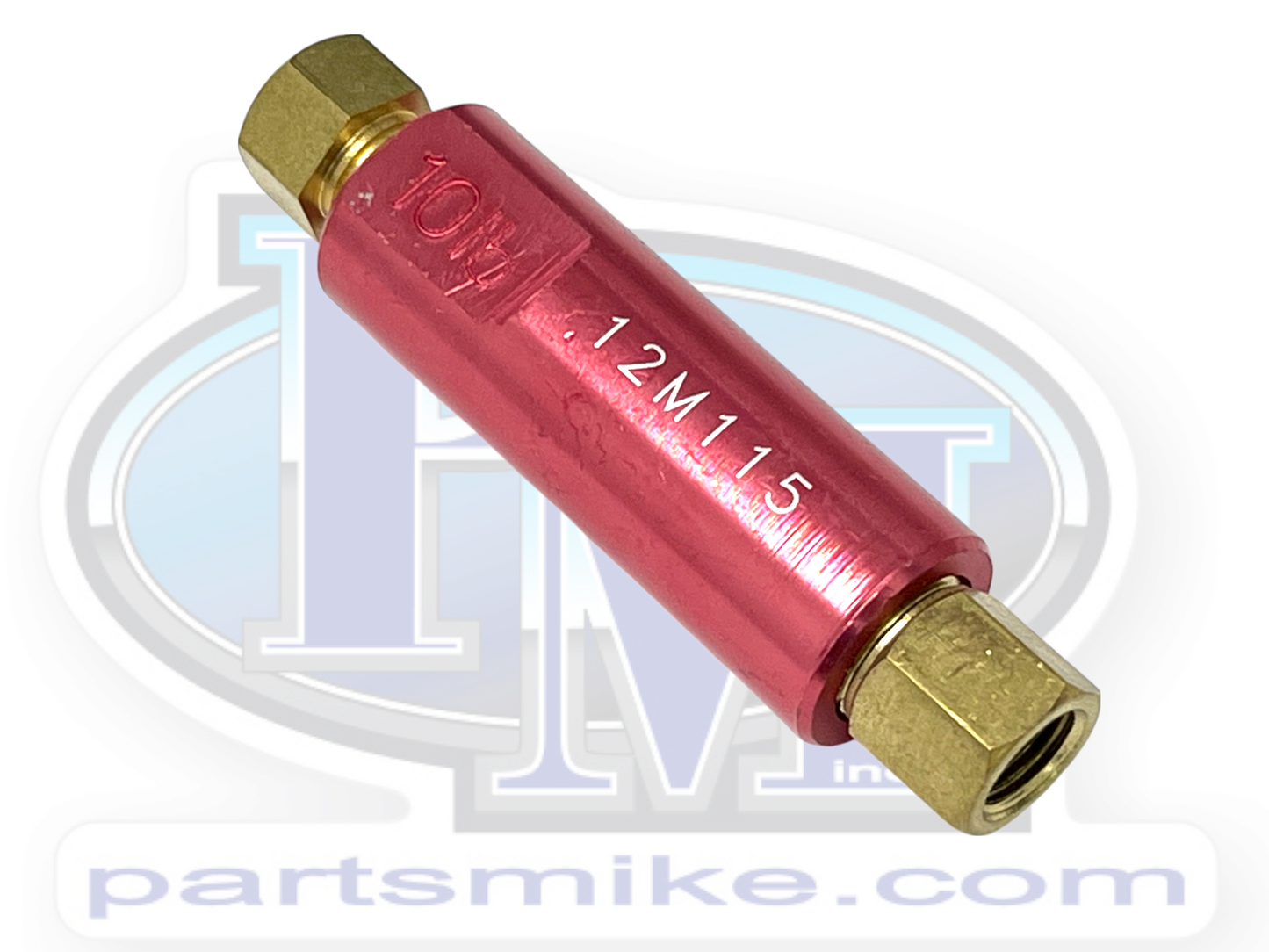 Residual Brake Check Valve, 10 PSI., 3/8" x 24 tpi. Inverted Flare, Compression 3/16", RPV10