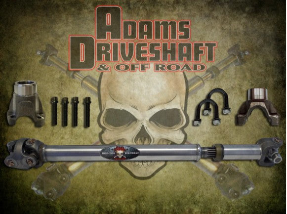 JL, Jeep Wrangler, REAR, 2 Door Non Rubicon, Adams Driveshaft, 1310 CV with OE Flange Style, Extreme Duty, (ASDJL-1310R-S2D)