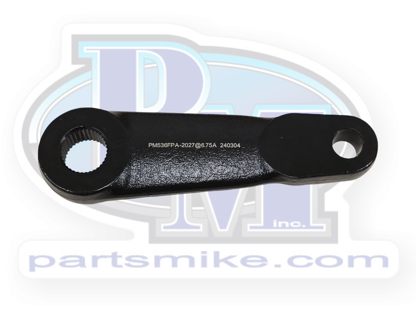 Pitman Arm, Flat, No Master Splines, Reamed GM Drag Link Taper @ 6.75"