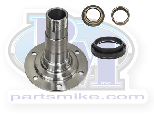Chevy / GM Spindle with HD Bearings for King Pin Axles, 6 Bolt, Dana 60, (PM700013G-HD)
