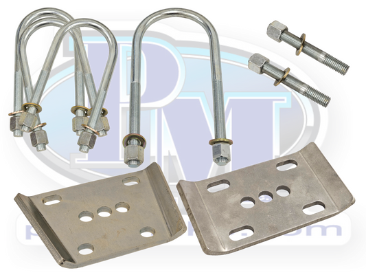 GM Dana 60 Front Spring Plate and U-Bolt Kit, (PM7151-GMD60F)