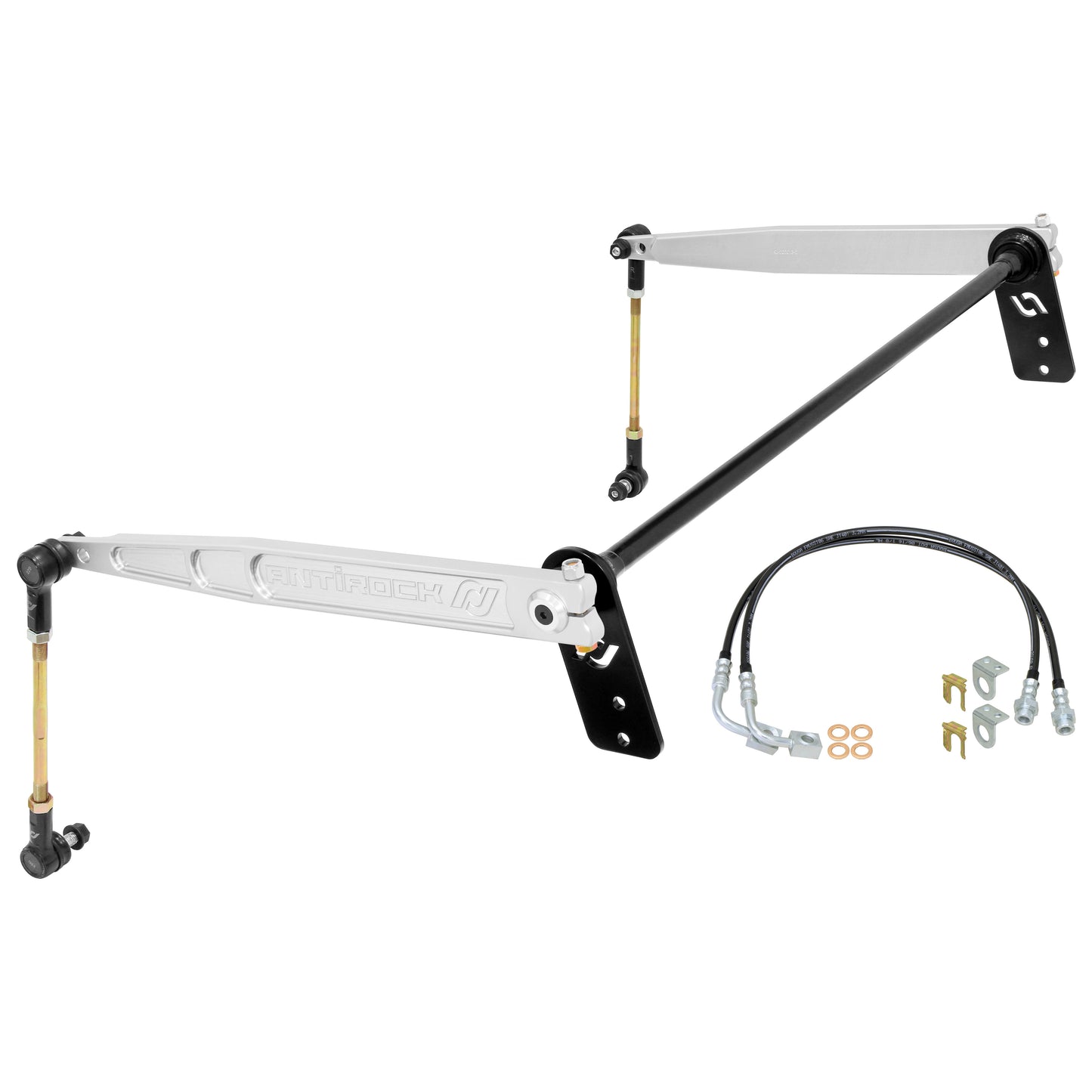 Antirock Sway Bar Kit, JK 4D Rear, Bolt-On, 7075 Billet Aluminum Arms, 1 in. Bar, RJ-236202-101