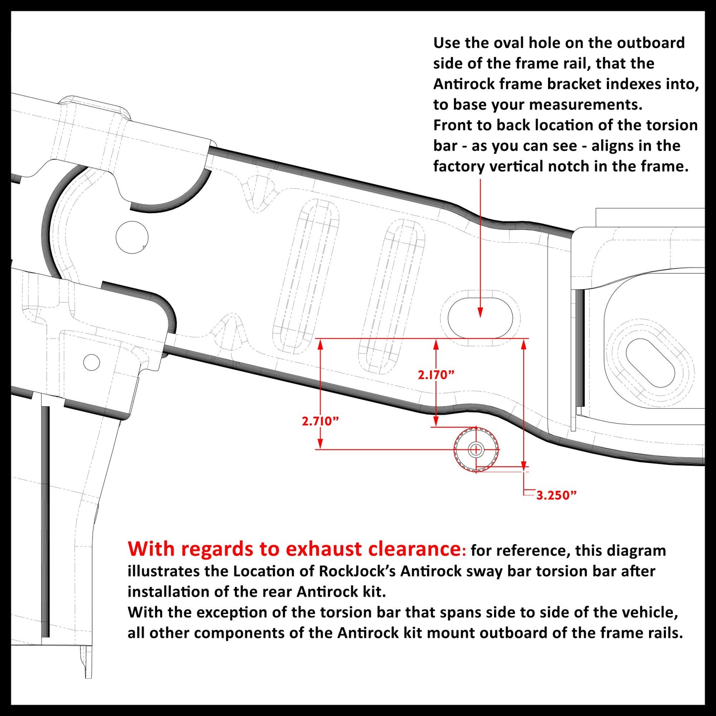 Antirock Sway Bar Kit, Bronco Rear, Bolt-On, Forged Arms, (RJ-286200-101)
