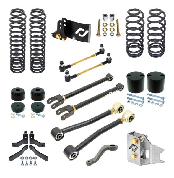 Jeep JK Wrangler, 2D, 4" Lift, Sport Edition Suspension System, RockJock, (RJ-JK2DR0-101)