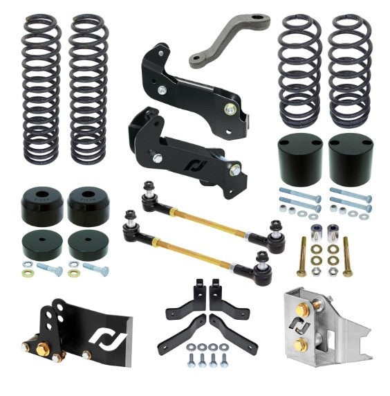 Jeep JK Wrangler, 2D, 4" Lift, Base Level Suspension System, RockJock, (RJ-JK2DR0-103)