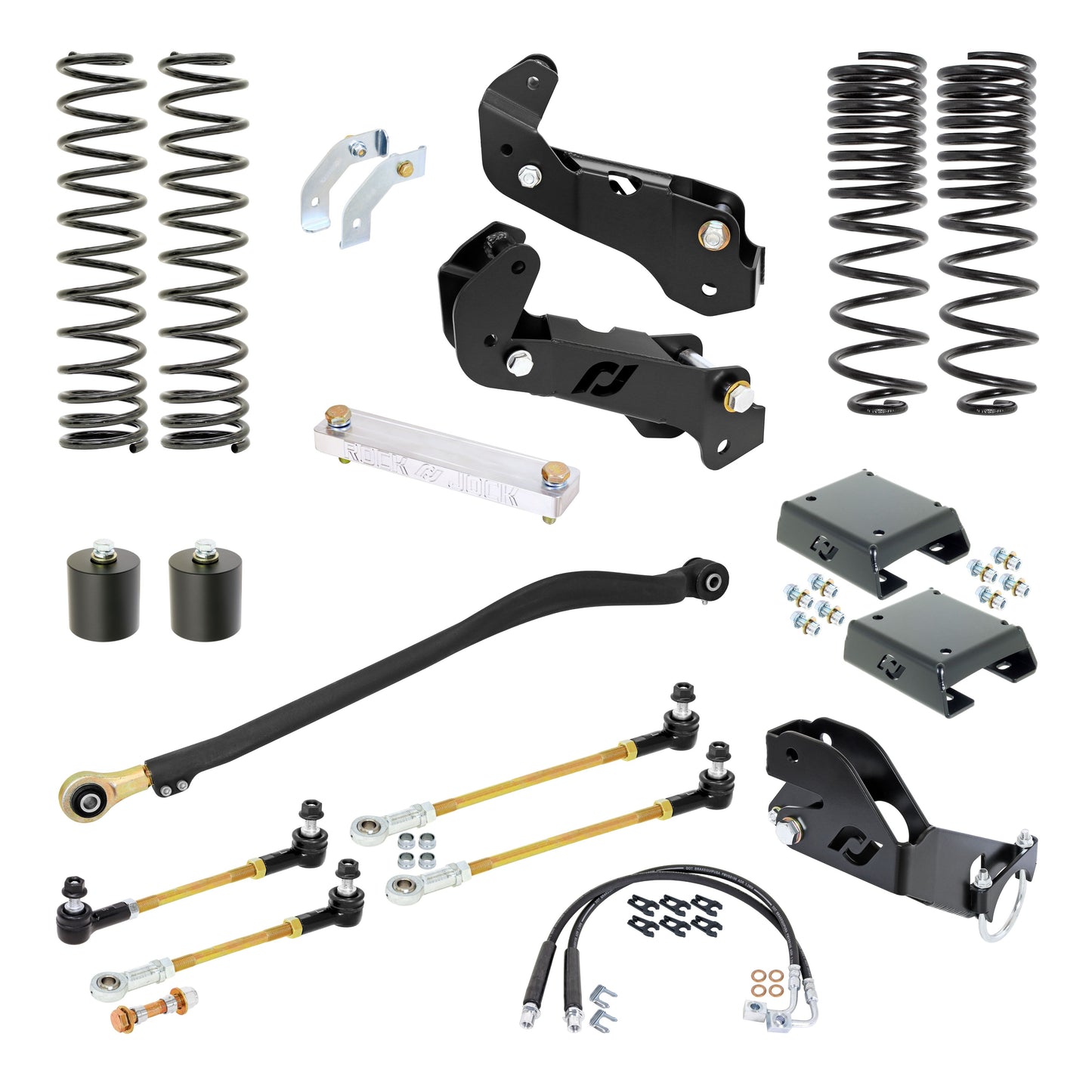 Jeep JT Gladiator w/ Gas V-6, 3.5 in. lift, Driver Lift Kit, RockJock, (RJ-JTG000-103)