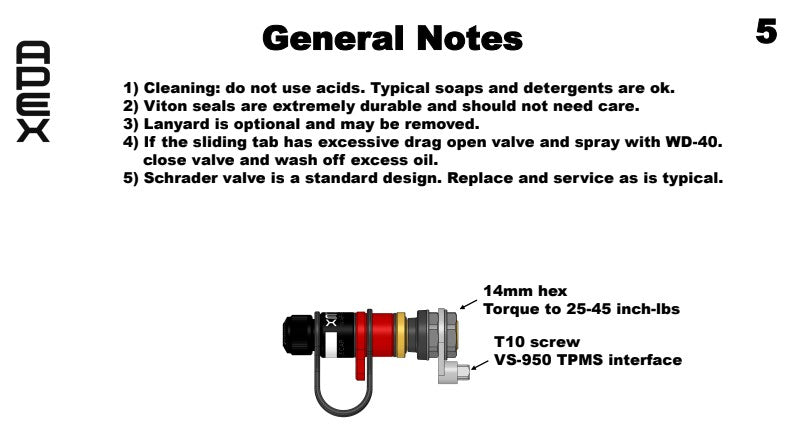 Apex Performance Valve, RPV XL Length, Rapid Precision Valve