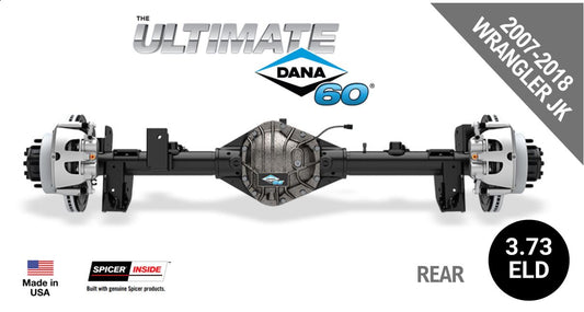 Ultimate Dana 60™ Crate Axle, Full Float, 69" WMS, Fits 2007-2018 Jeep Wrangler JK - Rear Axle - 3.73 Gear Ratio, Eaton ELocker® - 10034269