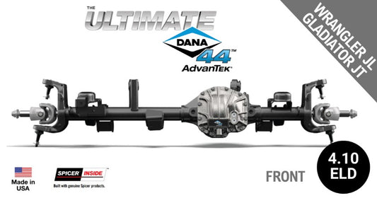 Ultimate Dana 44™ AdvanTEK® Crate Axle, Fits 2018+ Wrangler JL, Front Axle - 4.10 Gear Ratio, Electronic Locking Differential - 10047715