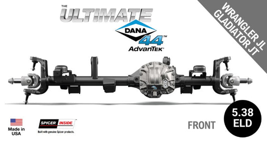 Ultimate Dana 44™ AdvanTEK® Crate Axle, Fits 2018+ Wrangler JL, Front Axle - 5.38 Gear Ratio, Electronic Locking Differential - 10047719