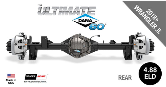 Ultimate Dana 60™ Crate Axle, Fits 2018+ Jeep Wrangler JL - Rear Axle - 4.88 Gear Ratio, Eaton ELocker® - 10048764