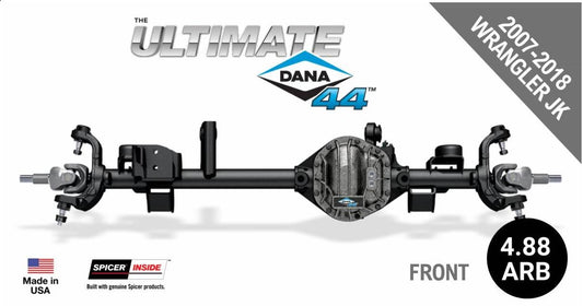 Ultimate Dana 44™ Crate Axle, Fits 2007-2018 Jeep Wrangler JK - Front Axle - 4.88 Gear Ratio, ARB Air Locking Differential - 10048823