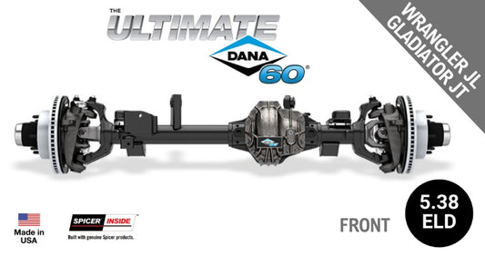 Ultimate Dana 60™ Crate Axle, 2020+ Jeep Gladiator JT - Front Axle - 5.38 Gear Ratio, Eaton ELocker® - 10056030JT