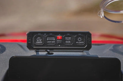 4 Gang Switch Panel, RGB Backlit Buttons, Multifunction Modes, (RC70965A)