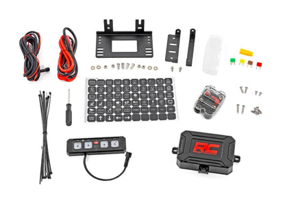 4 Gang Switch Panel, RGB Backlit Buttons, Multifunction Modes, (RC70965A)