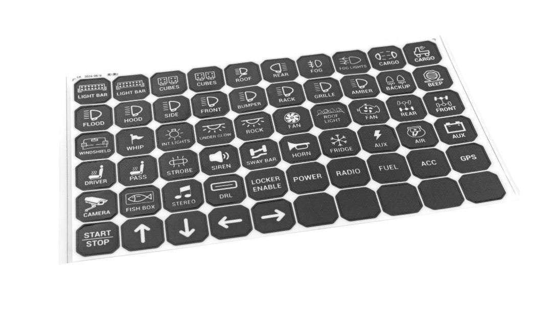 4 Gang Switch Panel, RGB Backlit Buttons, Multifunction Modes, (RC70965A)