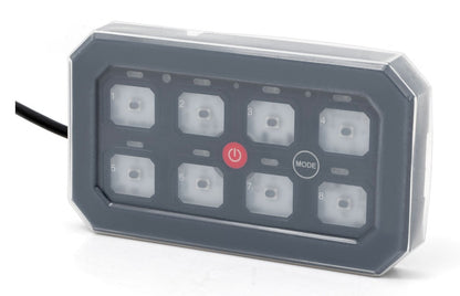 8 Gang Switch Panel, Bluetooth, RGB Backlit Buttons, Multifunction Modes, (RC70975A)