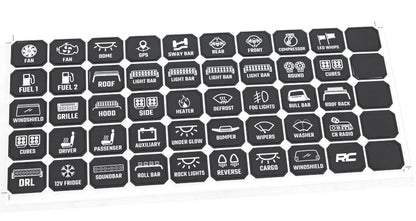 8 Gang Switch Panel, Bluetooth, RGB Backlit Buttons, Multifunction Modes, (RC70975A)