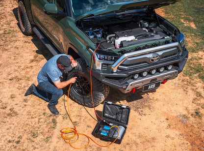 Brushless Twin Motor Portable 12V Air Compressor, (CKBLTP12)