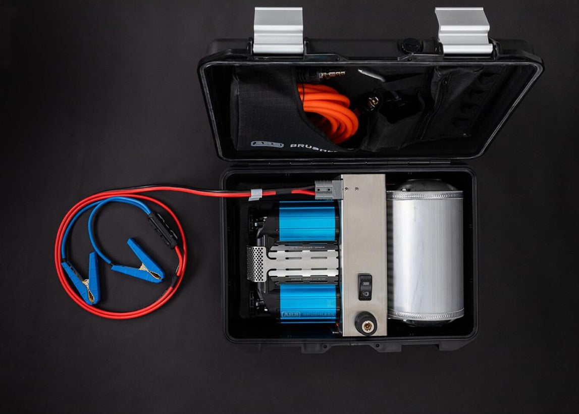 Brushless Twin Motor Portable 12V Air Compressor, (CKBLTP12)