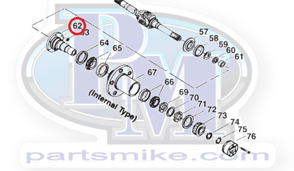Chevy / GM Dana 60 Spindle for King Pin Axles, PM700013