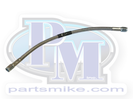 3AN Straight End / Straight End, Fitting Type, Stainless Steel Braided Brake Line