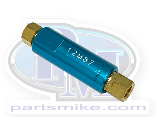Residual Brake Check Valve, 2 PSI., 3/8" x 24 tpi. Inverted Flare, Compression 3/16", (RPV2)