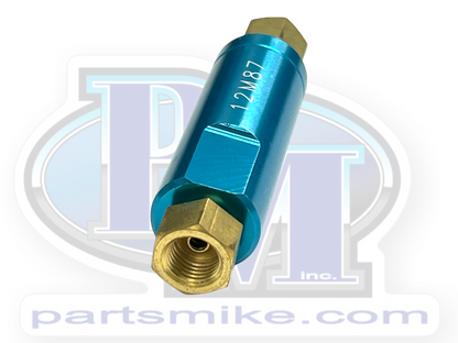 Residual Brake Check Valve, 2 PSI., 3/8" x 24 tpi. Inverted Flare, Compression 3/16", RPV2