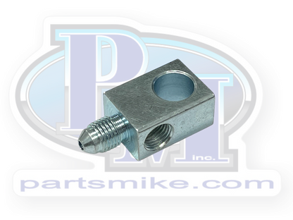 3AN Male to 3AN Female x 2 ports., Brake T, 3/16" Mounting Hole, GR105A