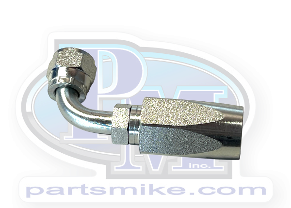 -6 AN Fitting, 90 Degree, Reusable, (PSC-H52)