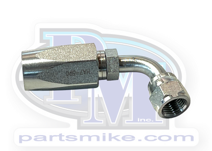 -6 AN Fitting, 90 Degree, Reusable, (PSC-H52)