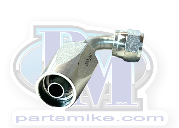 -6 AN Fitting, 90 Degree, Reusable, (PSC-H52)