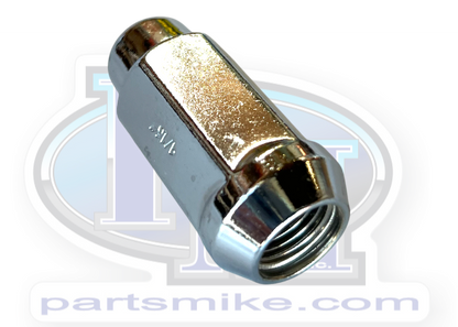 Lug Nut 9/16" Chrome, 13/16" Long Ideal for KMC Wheels, (GOR-91198XL)