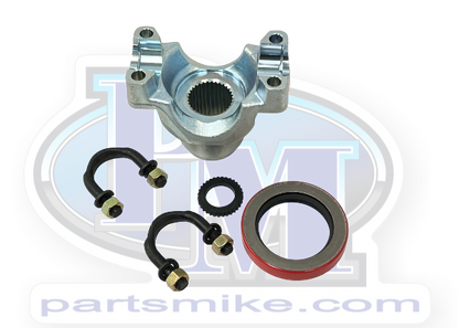 NP205, Driveshaft Yoke Kit, 32 Spline, 1410, U-Bolt Style, Non CV, with Seals and U-Bolts, (PM3112-1404-GK-NP205)