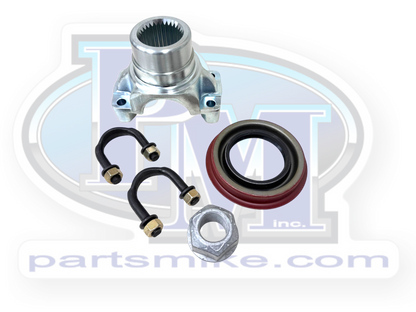 GM 14 Bolt, Driveshaft Yoke Kit, with Pinion Seal, 30 Spline, 1410, Pinion Nut, U-Bolts, (PM3112-1402-1)