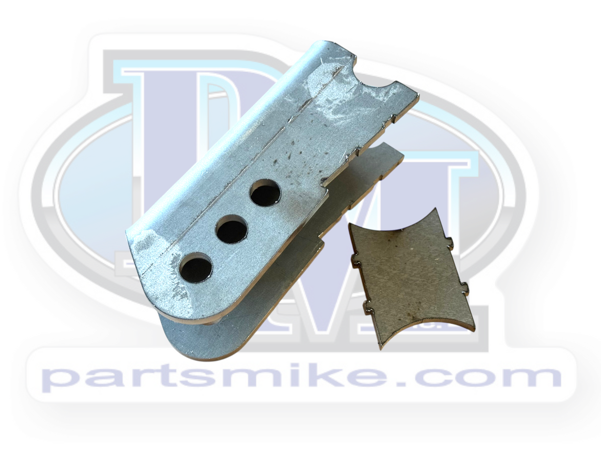 Track Bar Bracket, Side Track Bar Bracket for Centered Axle, 9/16" Bolt Holes, 2" Mounting Width (PM4400-0107)