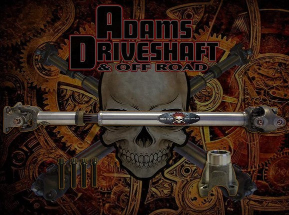 JT, Jeep Gladiator, FRONT, Rubicon, Overland, Sport, Mojave, Adams Driveshaft, 1350 CV with OE Flange Style, Extreme Duty