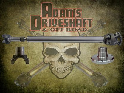 JL, Jeep Wrangler, REAR, 4 Door Rubicon, Sport, Sahara, Adams Driveshaft, 1350 CV with OE Flange Style, Extreme Duty, ASDJL-1350R-S4D-RUB