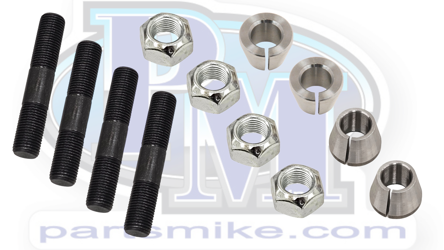 Dana 44, Steering Arm Kit, 1", 4th Hole with Studs, Nuts and Cones