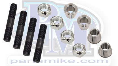 Dana 44, Steering Arm Kit, 1", 4th Hole with Studs, Nuts and Cones